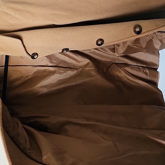 Preston & York Wool Blend Camel Color Peacoat Sweet Timeless Academia Size 16 - Picture 9 of 9